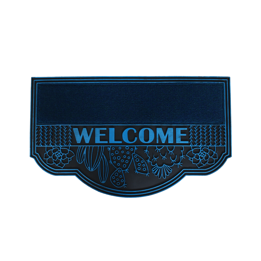 FLORAL WELCOME WITH CARPET DOOR MATS