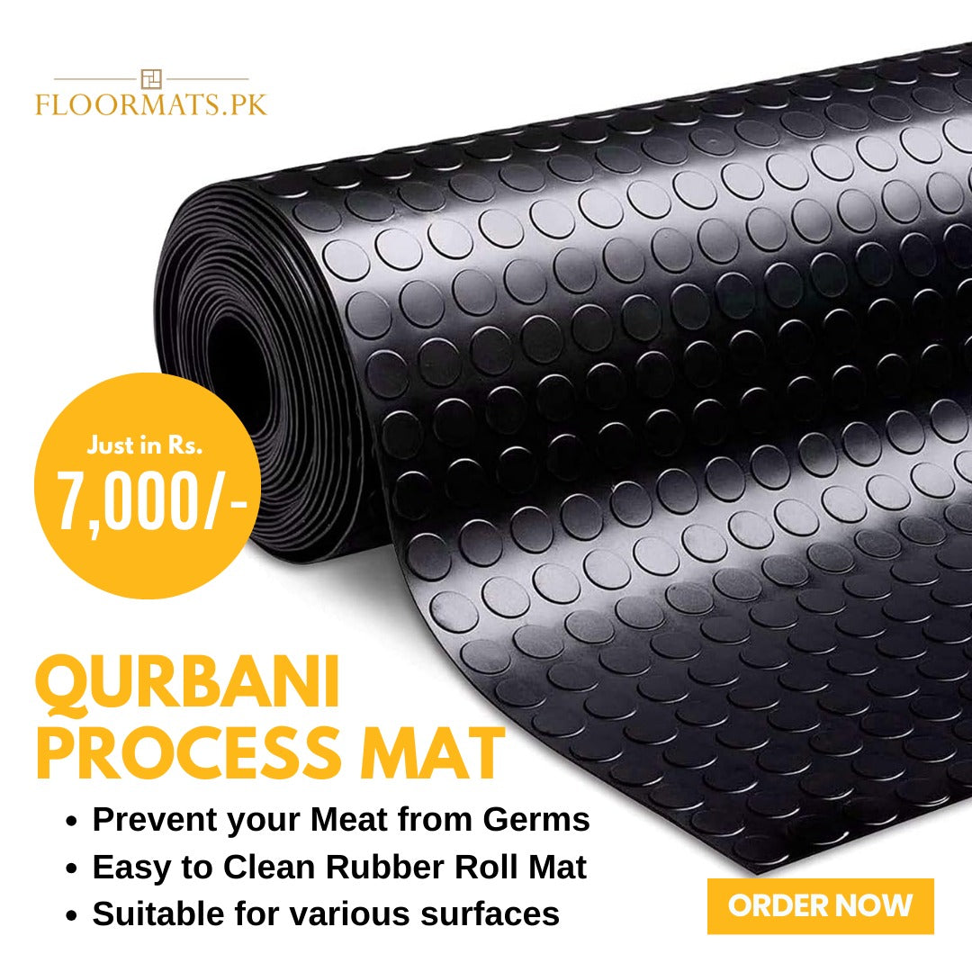 High-Quality Universal Rubber Mat  – Ideal for Qurbani Process & Kitchen Etc